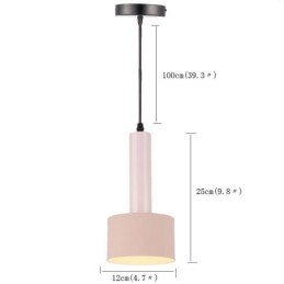 Modern Simple Pendant Light Cylinder Shape Lamp Aluminum Lighting Light