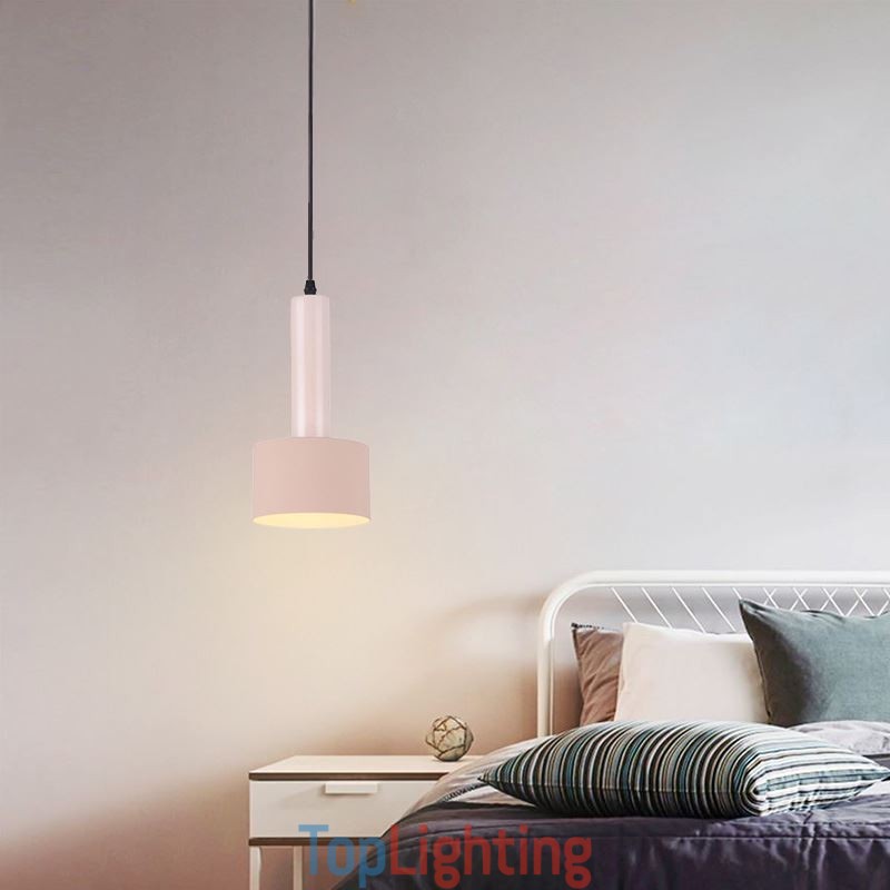Modern Simple Pendant Light Cylinder Shape Lamp Aluminum Lighting Light