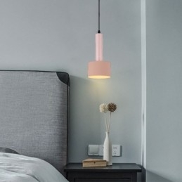 Modern Simple Pendant Light Cylinder Shape Lamp Aluminum Lighting Light