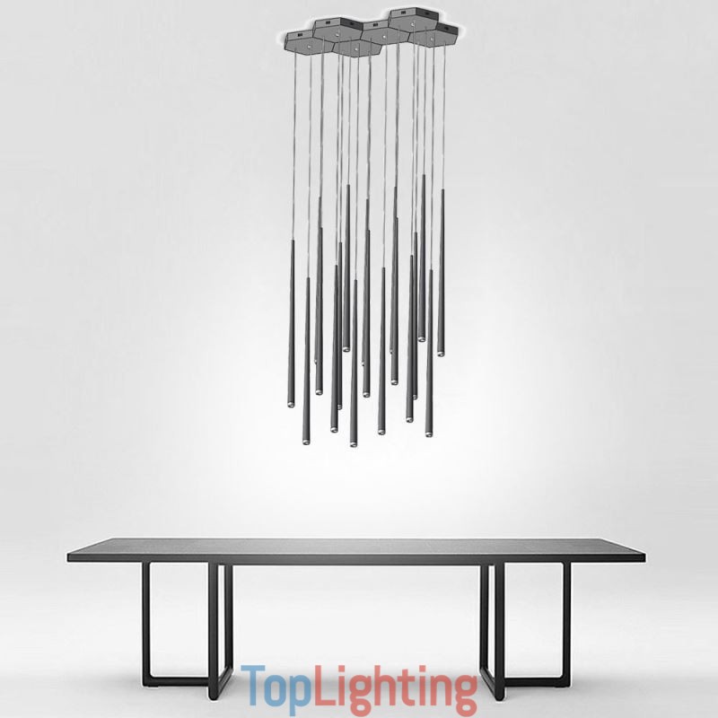 Modern Simple Pendant Light Cylinder Shape Lighting Meteor Rain Lamp Light