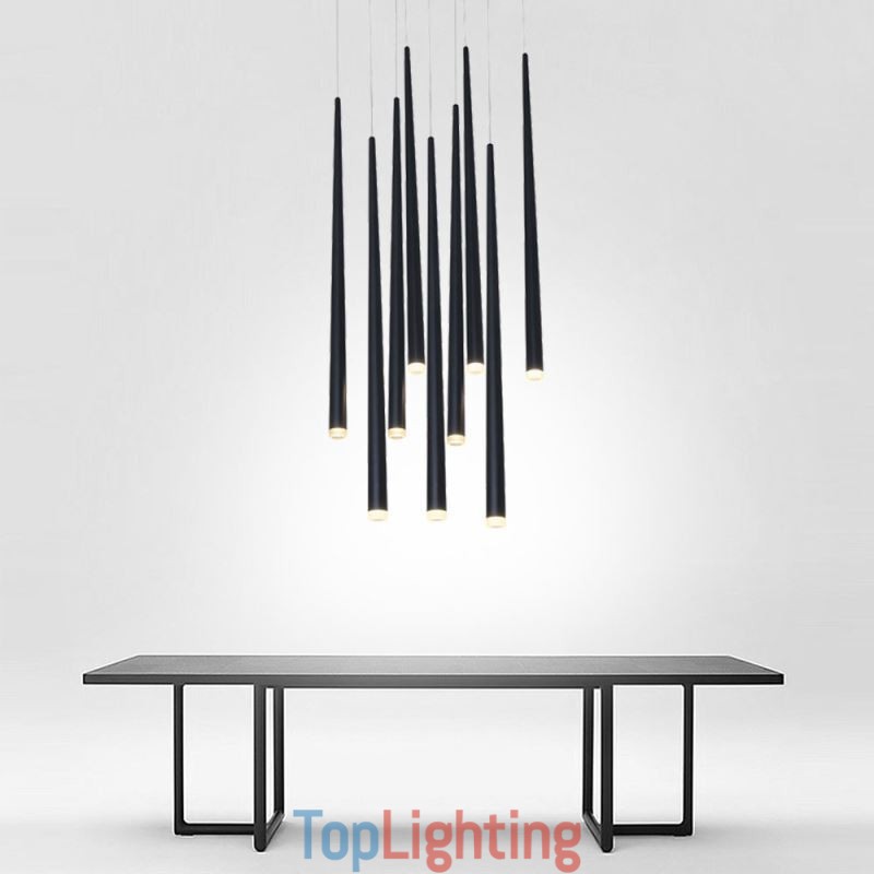 Contemporary Pendant Light Cylinder Shape Lamp Meteor Rain Lighting