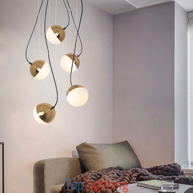 Nordic Cluster Pendant Light Creative Circle Shape Lamp Lighting