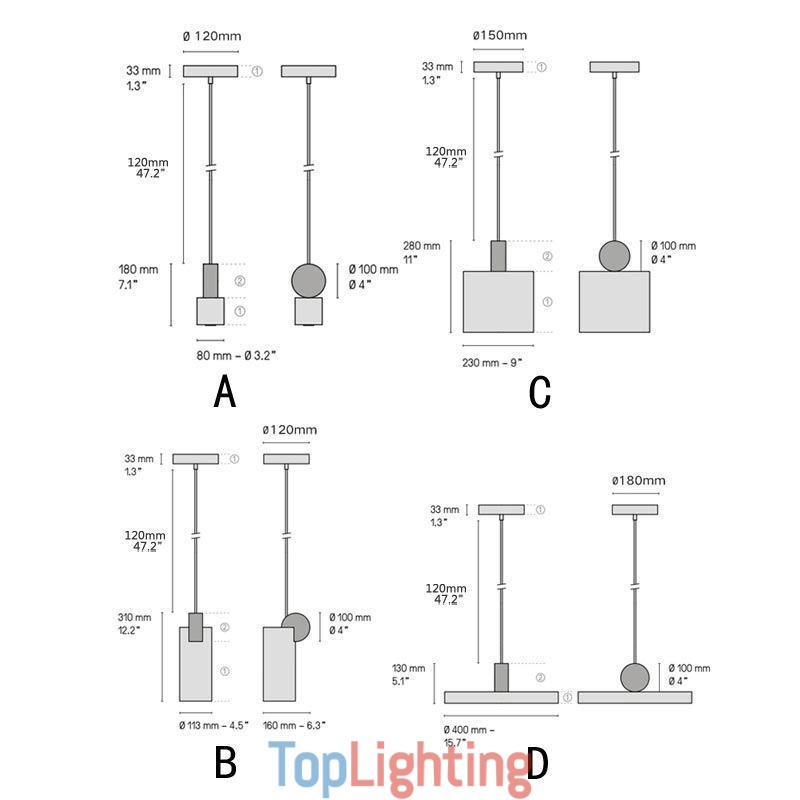 Modern Pendant Light Nordic Acrylic Lamp Geometry Lighting Light