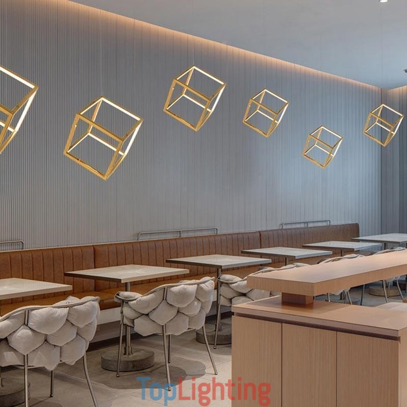 Postmodern Pendant Light Geometric Gold Hanging Light