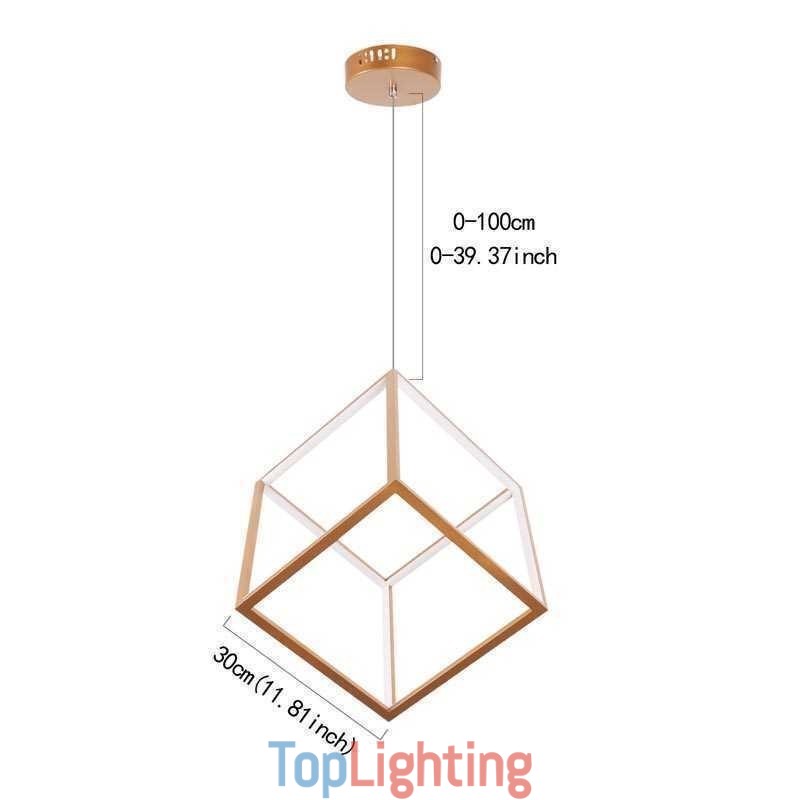 Postmodern Pendant Light Geometric Gold Hanging Light