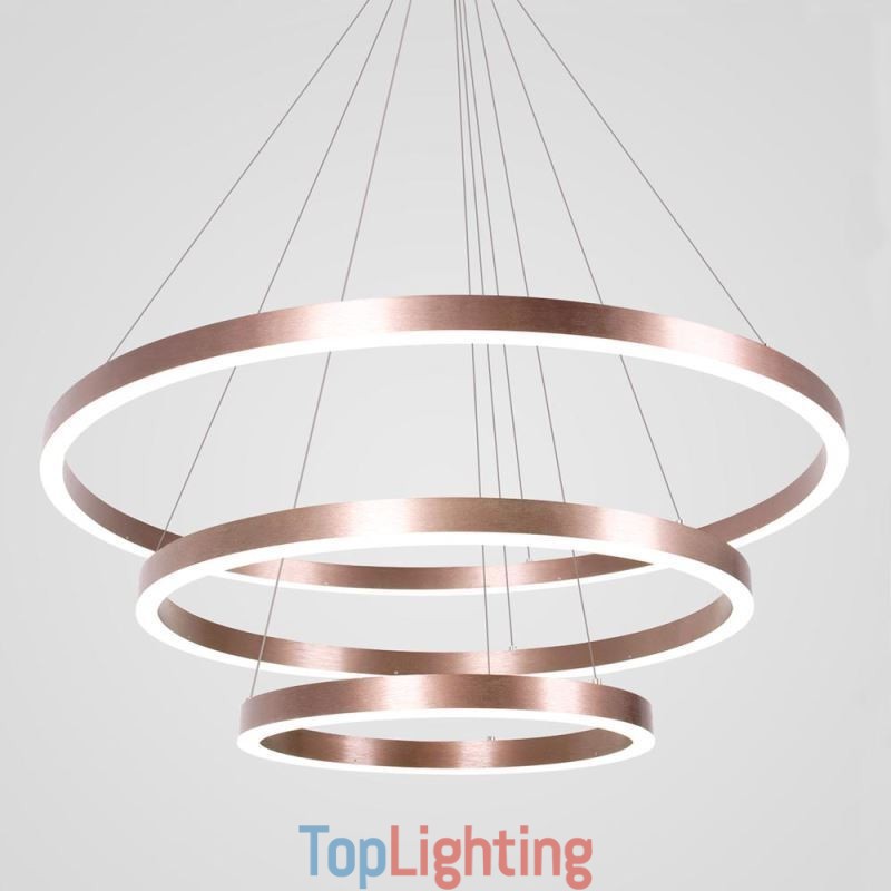 Pendant Light Drawing Craft 3 Rings Lamp 80+60+40cm