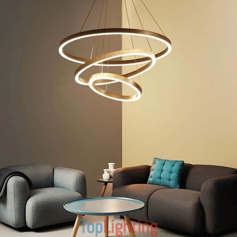 Pendant Light Drawing Craft 3 Rings Lamp 80+60+40cm