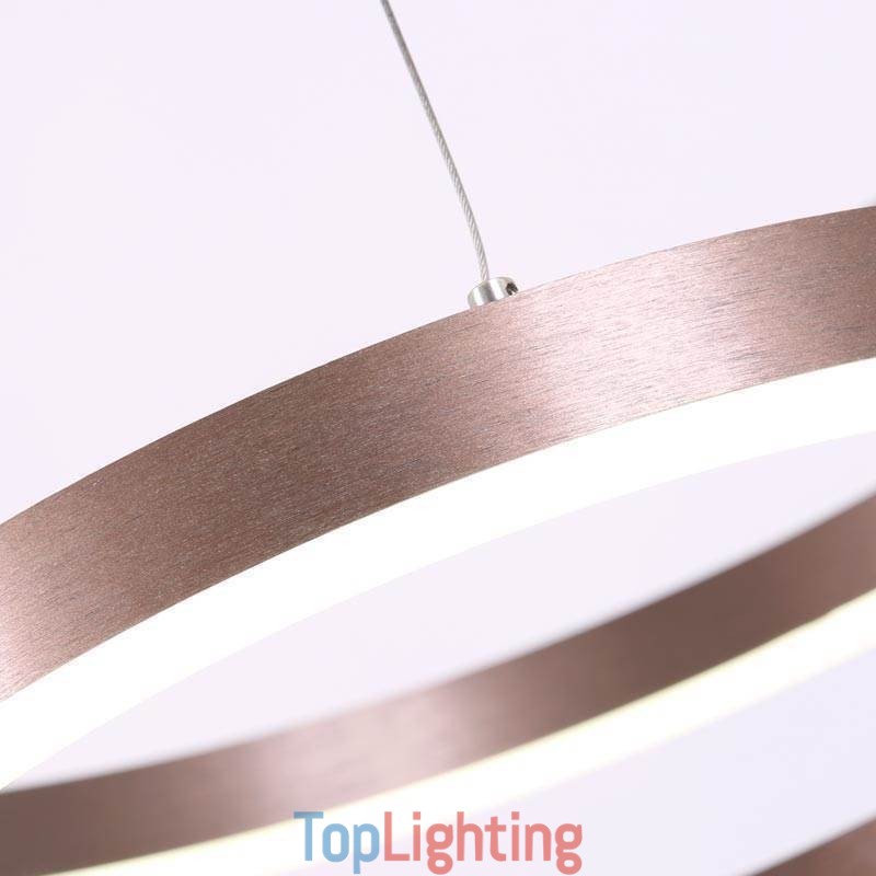Pendant Light Drawing Craft 3 Rings Lamp 80+60+40cm