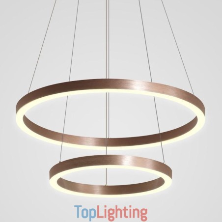 Pendant Light Drawing Craft 2 Rings Lamp 60+40cm Pendant Light Drawing Craft 2 Rings Lamp 60+40cm