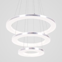 Modern Pendant Light Acrylic 3 Rings Lamp 40+30+20cm