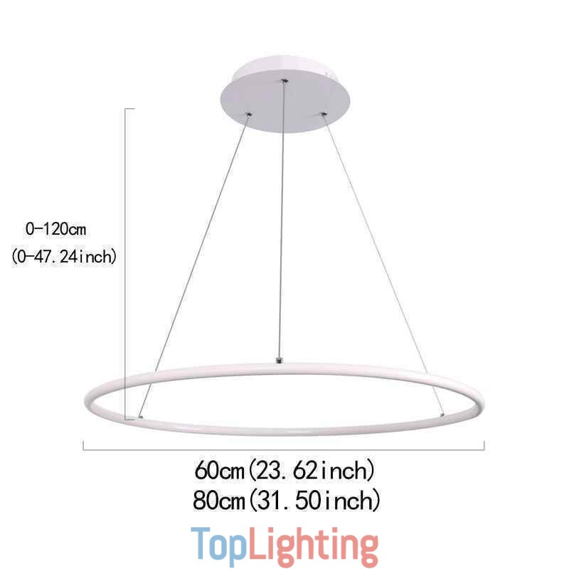 Modern Pendant Light Circle Lamp 60cm 80cm
