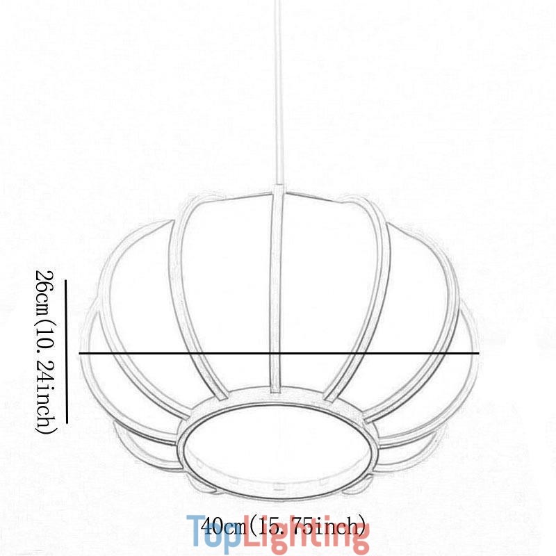 Creative Japanese Bamboo Pendant Light Modern Simple Pendant Light Tearoom Round Light
