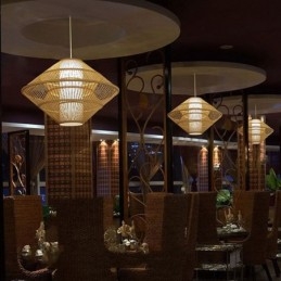 Gyroscope Design Bamboo Pendant Light