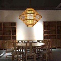 Gyroscope Design Bamboo Pendant Light
