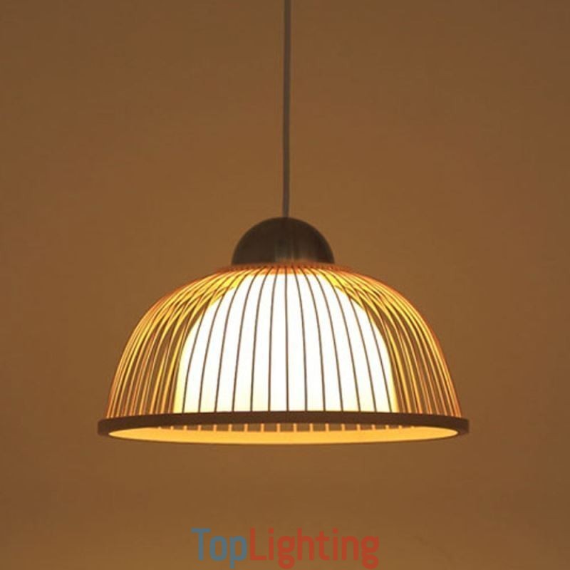 Modern Simple Downward Pendant Light Special Bamboo Pendant Light Bedside Lighting