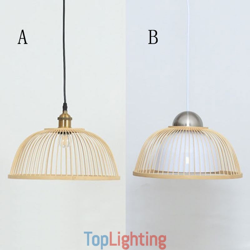 Modern Simple Downward Pendant Light Special Bamboo Pendant Light Bedside Lighting