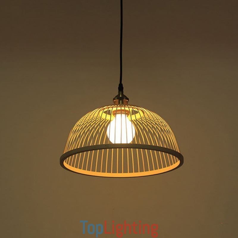 Modern Simple Downward Pendant Light Special Bamboo Pendant Light Bedside Lighting