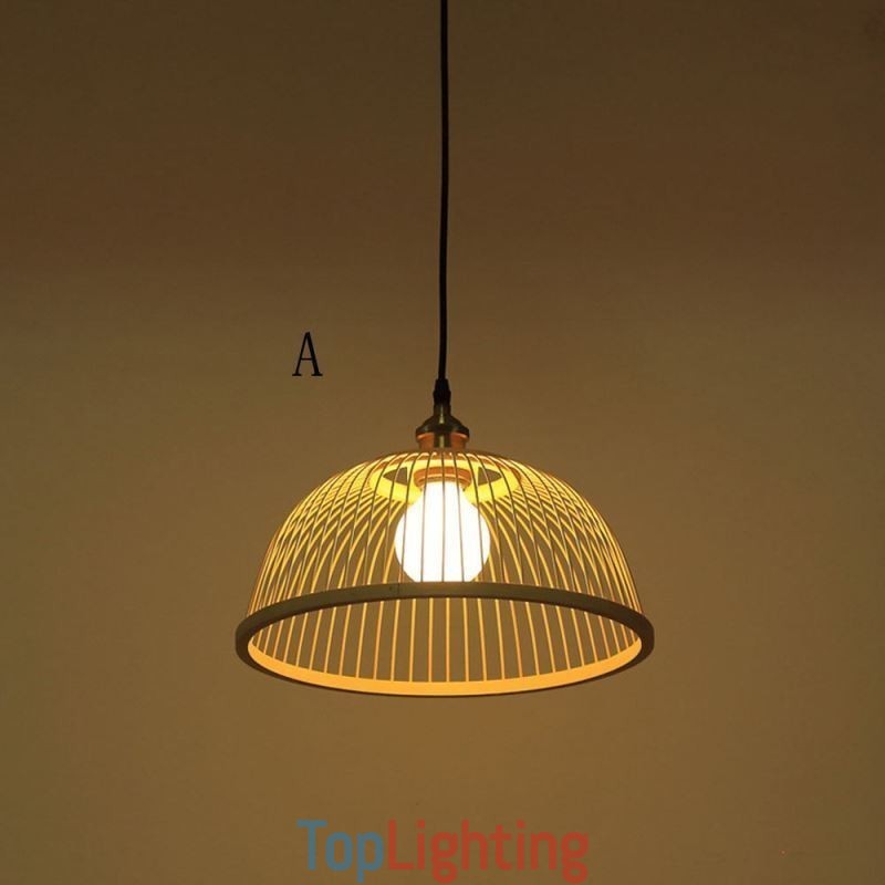 Dome Bamboo Pendant Light Hand Woven Pendant Light