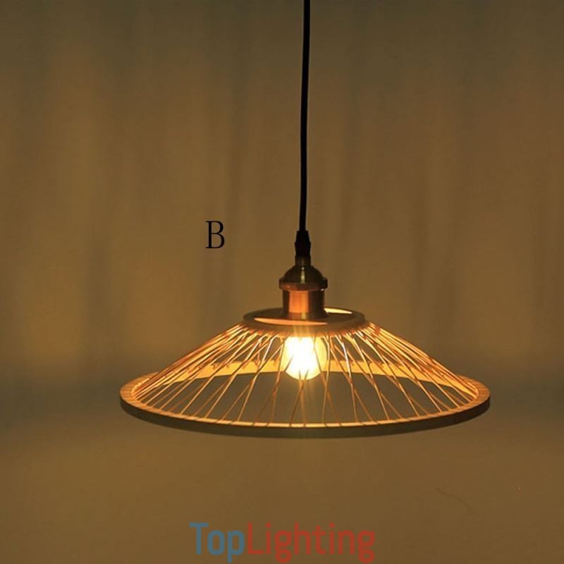 Dome Bamboo Pendant Light Hand Woven Pendant Light
