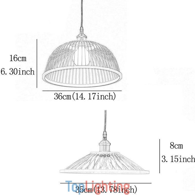 Dome Bamboo Pendant Light Hand Woven Pendant Light