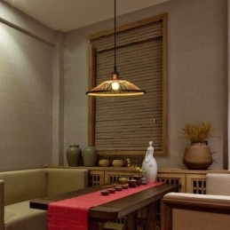 Dome Bamboo Pendant Light Hand Woven Pendant Light