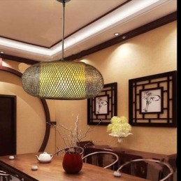 Decorative Bamboo Pendant Light Visual Comfort
