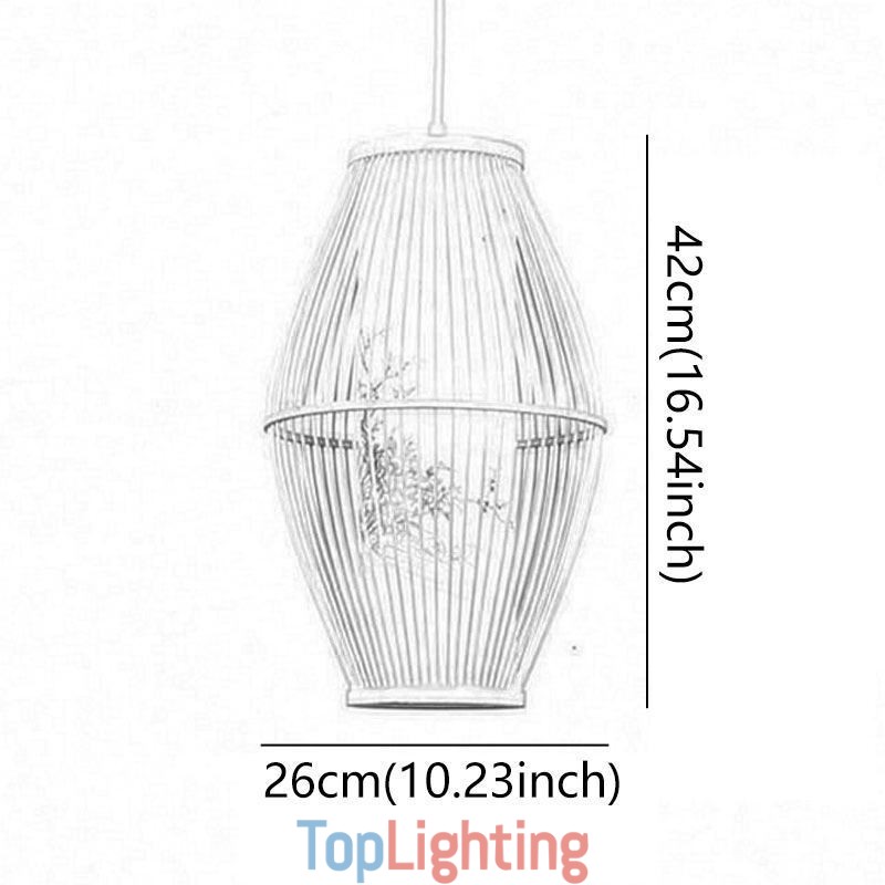 Classical Handmade Bamboo Pendant Light