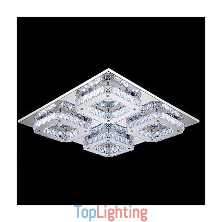 Modern Contemporary Electroplated Metal Flush Mount