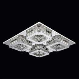 Modern Contemporary Electroplated Metal Flush Mount