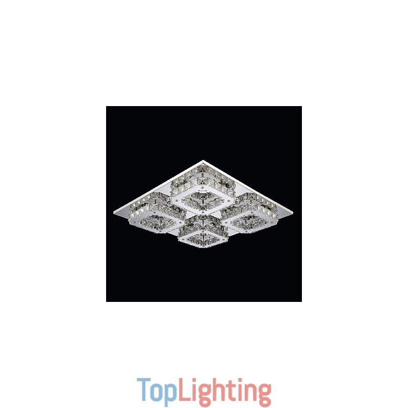 Modern Contemporary Electroplated Metal Flush Mount