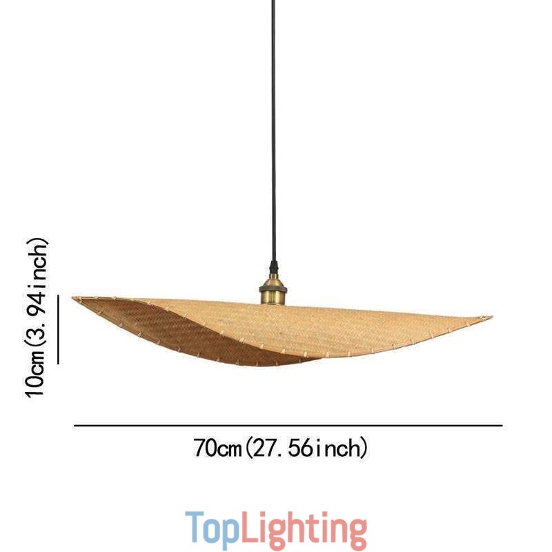 Creative Leaf Pendant Light Contemporary Bamboo Pendant Light Tearoom Lighting