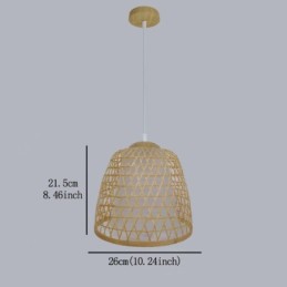 Visual Comfort Dome Bamboo Pendant Light