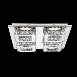 Modern Contemporary Electroplated Metal Flush Mount