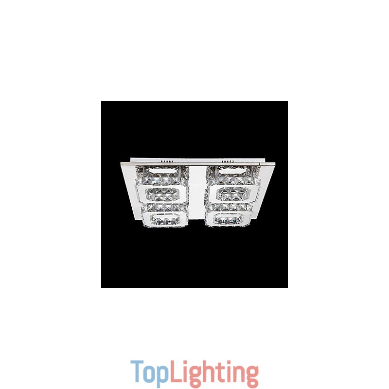 Modern Contemporary Electroplated Metal Flush Mount