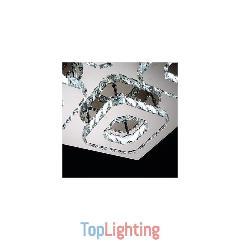 Modern Contemporary Electroplated Metal Flush Mount
