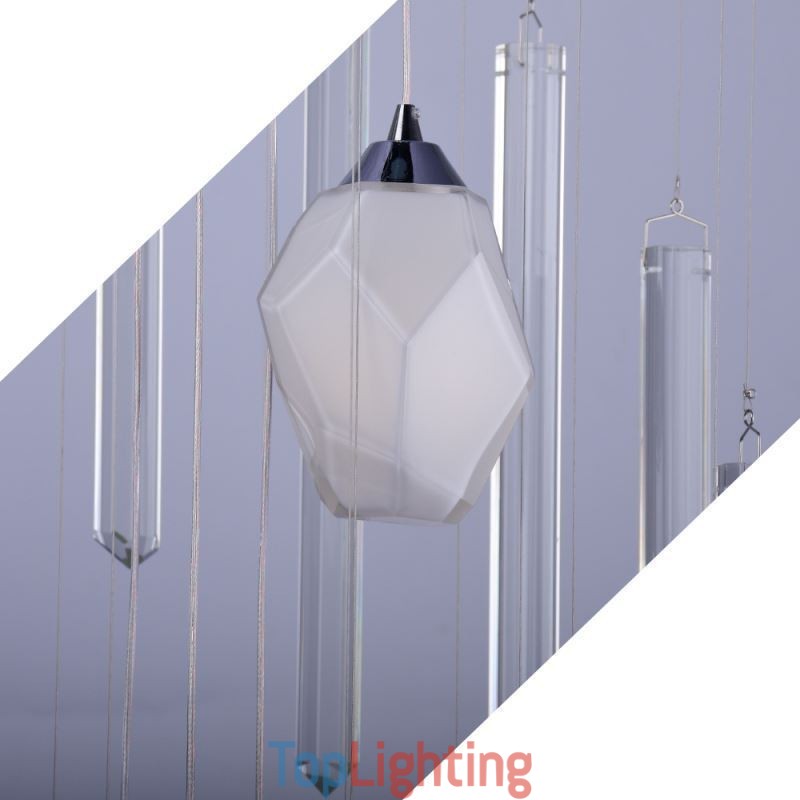Cluster Pendant Light Modern Large Pendant Crystal Chandelier Duplex Staircase