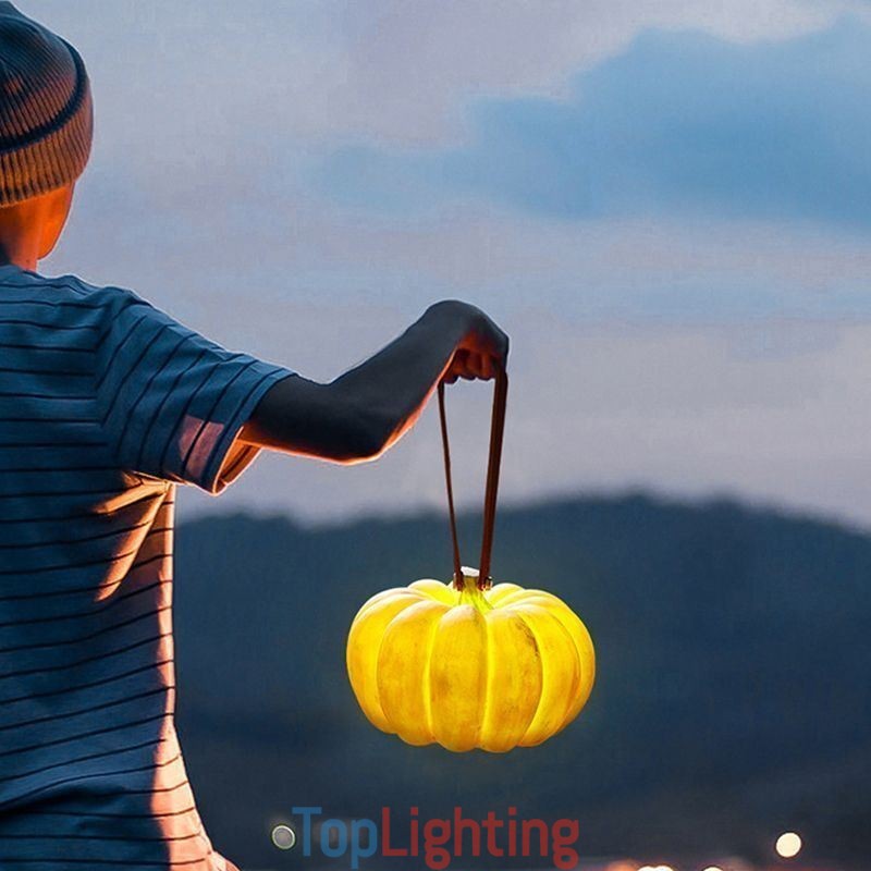 Portable Pumpkin Lantern Japanese Retro Outdoor Portable Lamp