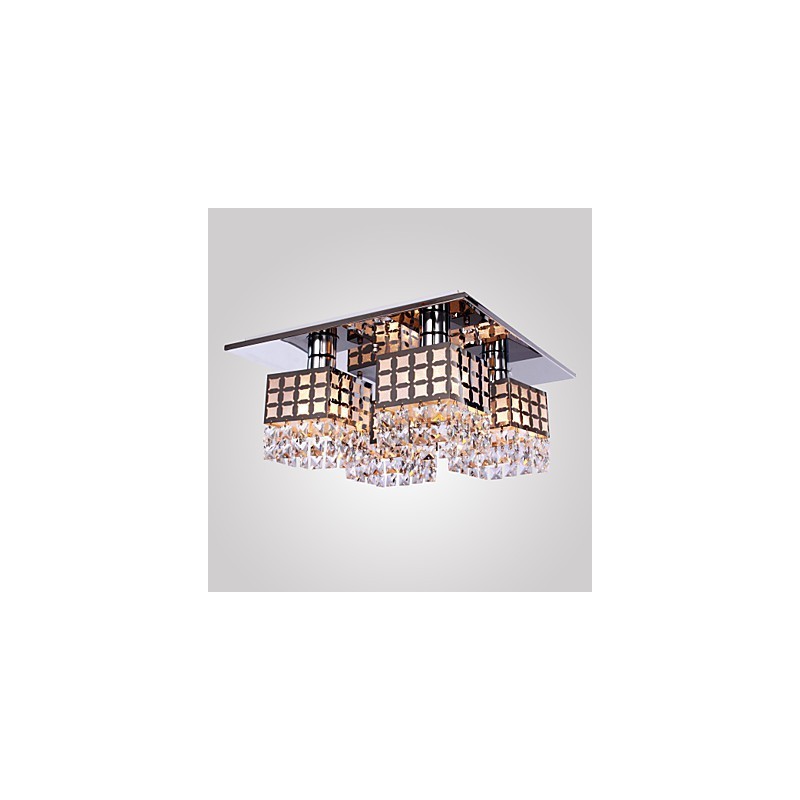 Chandelier Modern Crystal Stainless Living 4 Lights
