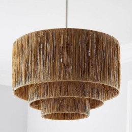 Country Retro Pendant Light Multi Layered Paper Rope Lamp Shade Ceiling Lamp