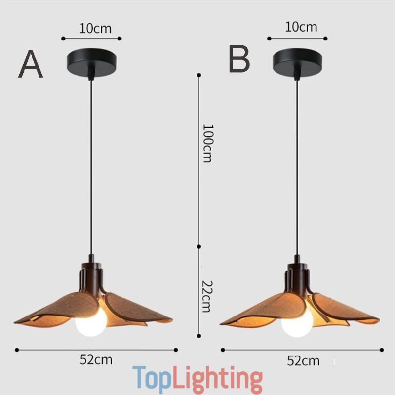 Nordic Pendant Light Wabi Sabi Style Fabric Lampshade Decorative Ceiling Light