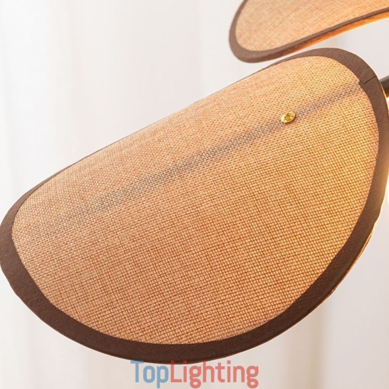 Nordic Pendant Light Wabi Sabi Style Fabric Lampshade Decorative Ceiling Light