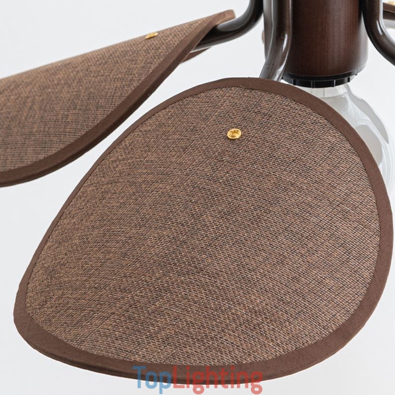 Nordic Pendant Light Wabi Sabi Style Fabric Lampshade Decorative Ceiling Light