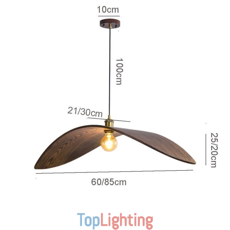 Solid Wood Pendant Light Creative Retro Ceiling Light