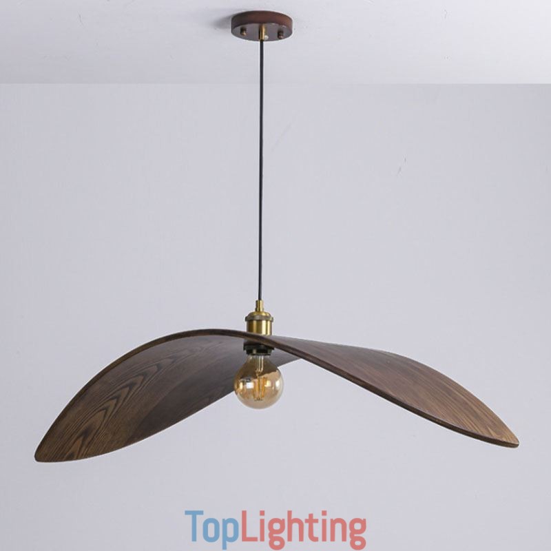 Solid Wood Pendant Light Creative Retro Ceiling Light