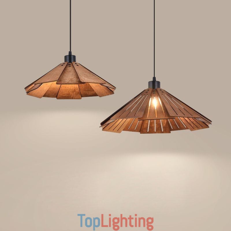 Retro Pendant Light Creative Wooden Ceiling Light