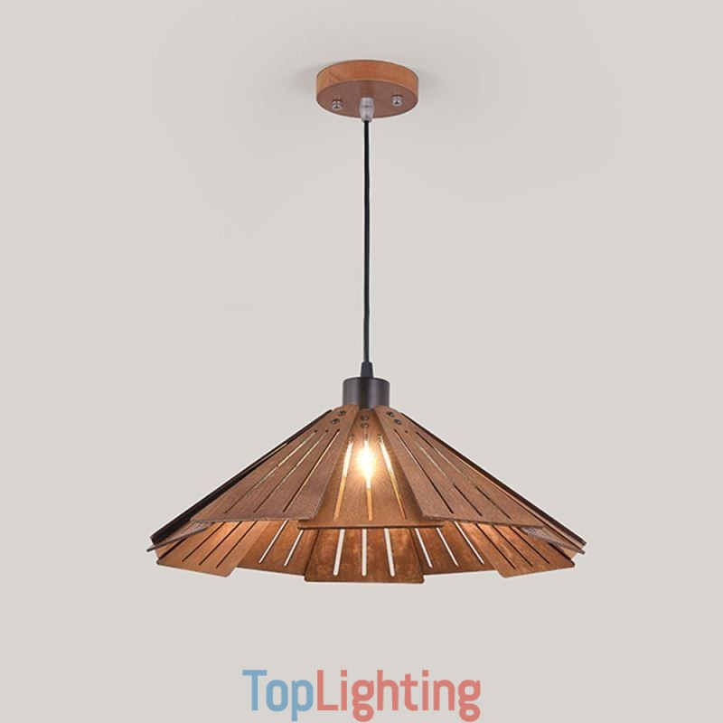Retro Pendant Light Creative Wooden Ceiling Light