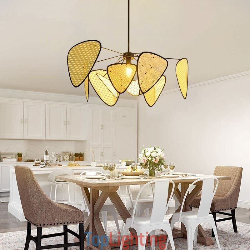 Pendant Light Natural Simple Hand Weaved Ceiling Lamp