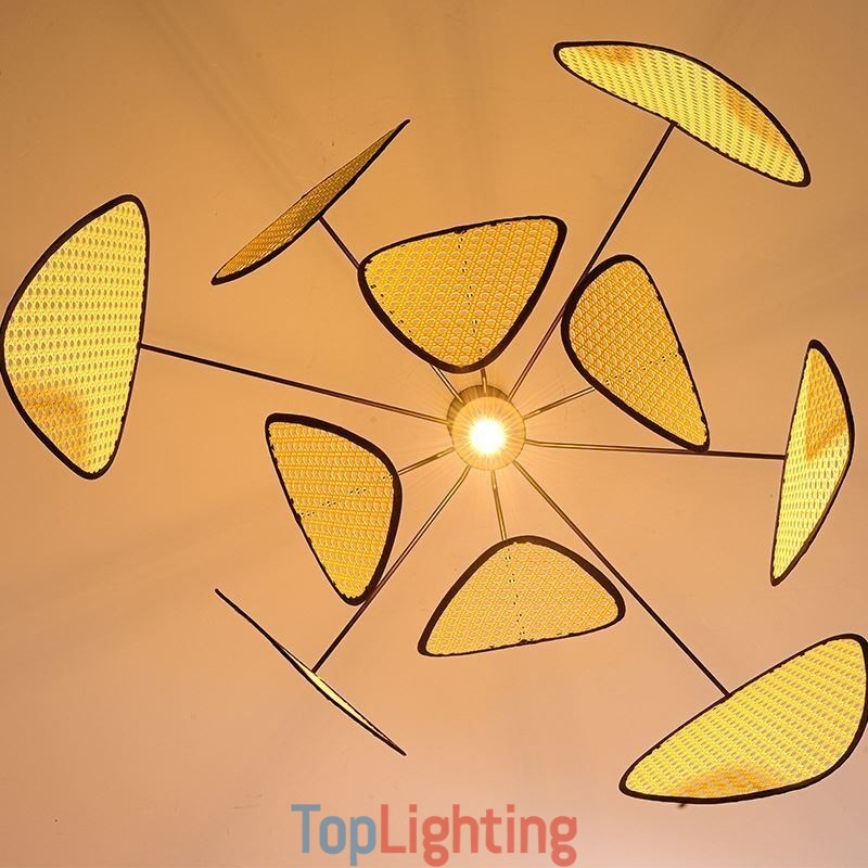 Pendant Light Natural Simple Hand Weaved Ceiling Lamp