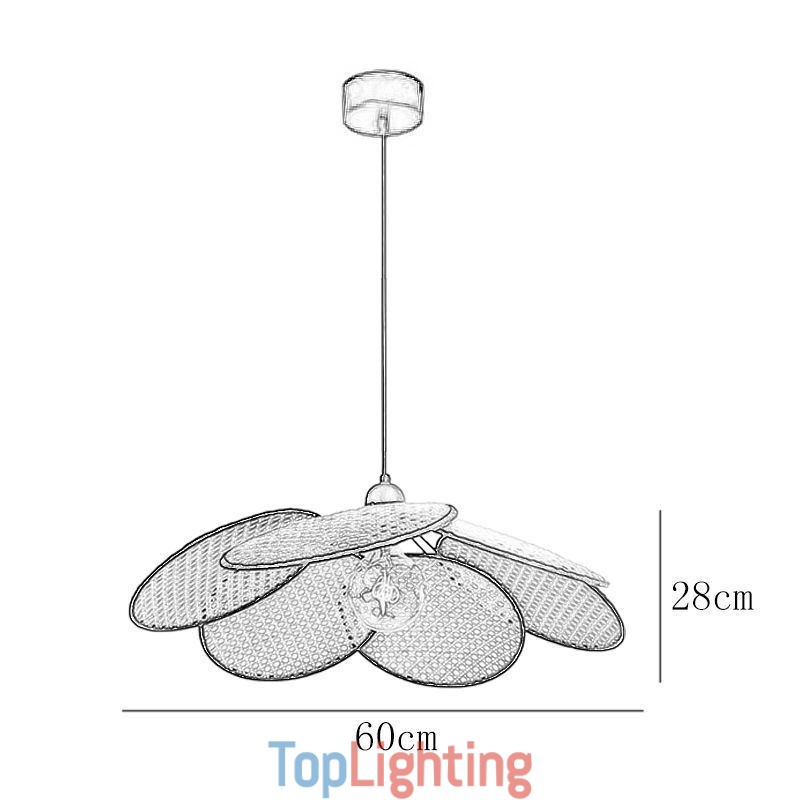 Pendant Light Natural Simple Hand Weaved lamp