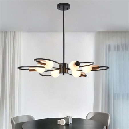 Rustic Chandelier 6 Light Classic Petals Ceiling Hanging Light Rustic Chandelier 6 Light Classic Petals Ceiling Hanging Light